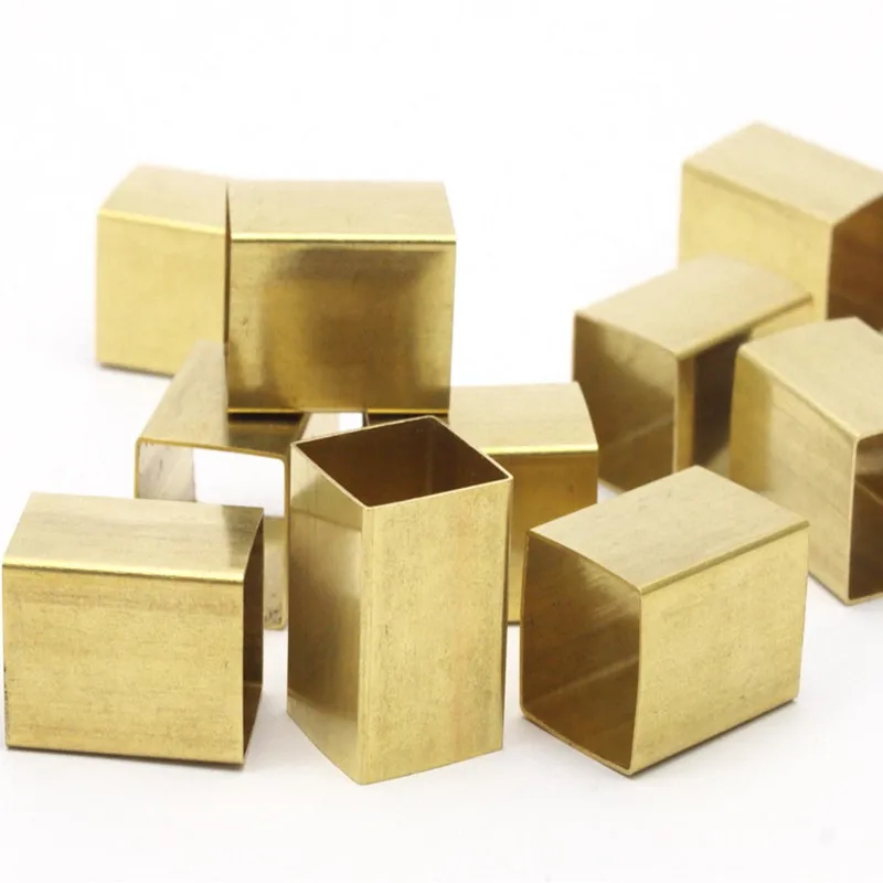

.. 12pcs... Huge Raw Brass Square Tubes --choose size
