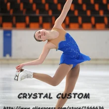 Для взрослых на заказ фигурное катание платье изящные бренд Для женщин кататься на коньках платья для конкурса DR3893