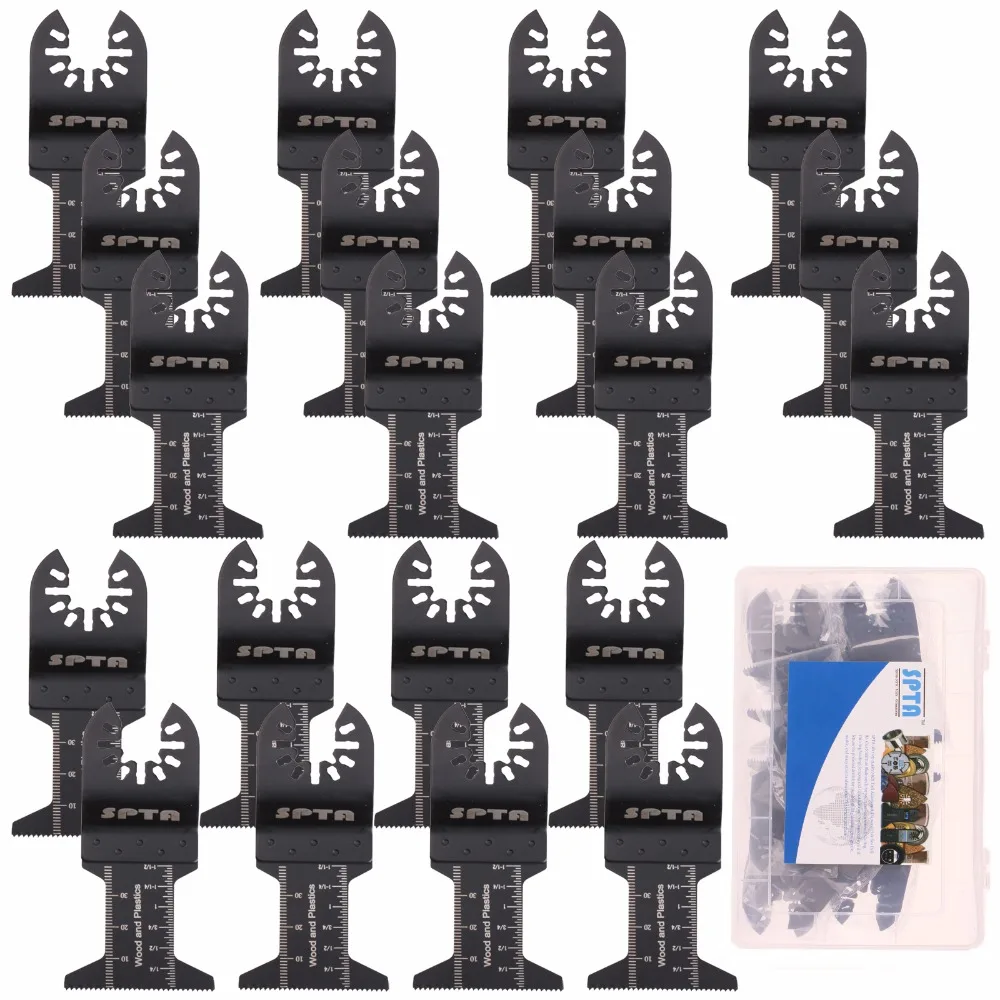 SPTA 20Pcs 1 3/4" Wood Oscillating Multi Tool Saw Blades For Makita