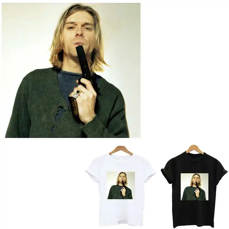 Nirvana Kurt Donald Cobain железные нашивки наклейки полоски на одежде нашивки на одежду нашивки в полоску аппликации нашивки Топы