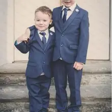 Нежные Привлекательные мужские костюмы, смокинги, Модный комплект детской одежды, выполненный на заказ, официальный классический костюм с цветочным принтом для мальчиков(куртка+ штаны+ галстук+ жилет