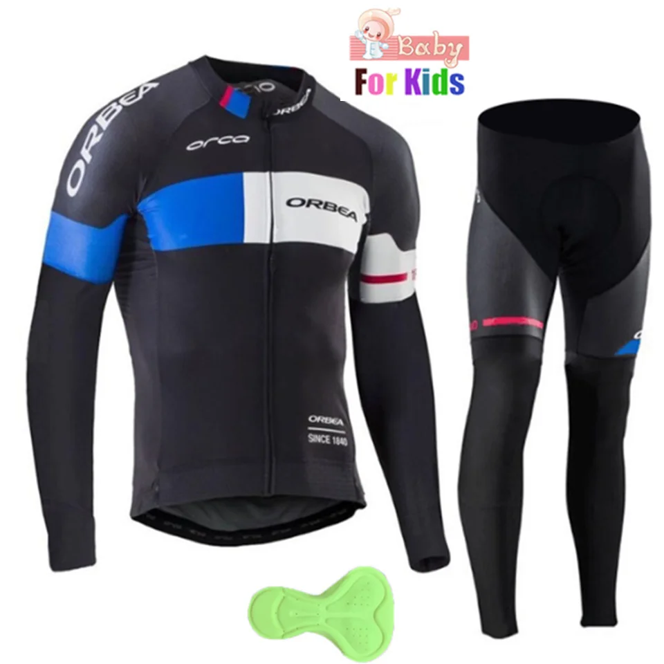

Children Ropa Ciclismo 2018 ORBEA Pro Cycling Jersey Pro Team Long Sleeve Set MTB Bike Clothing Breathable Sportswear pants