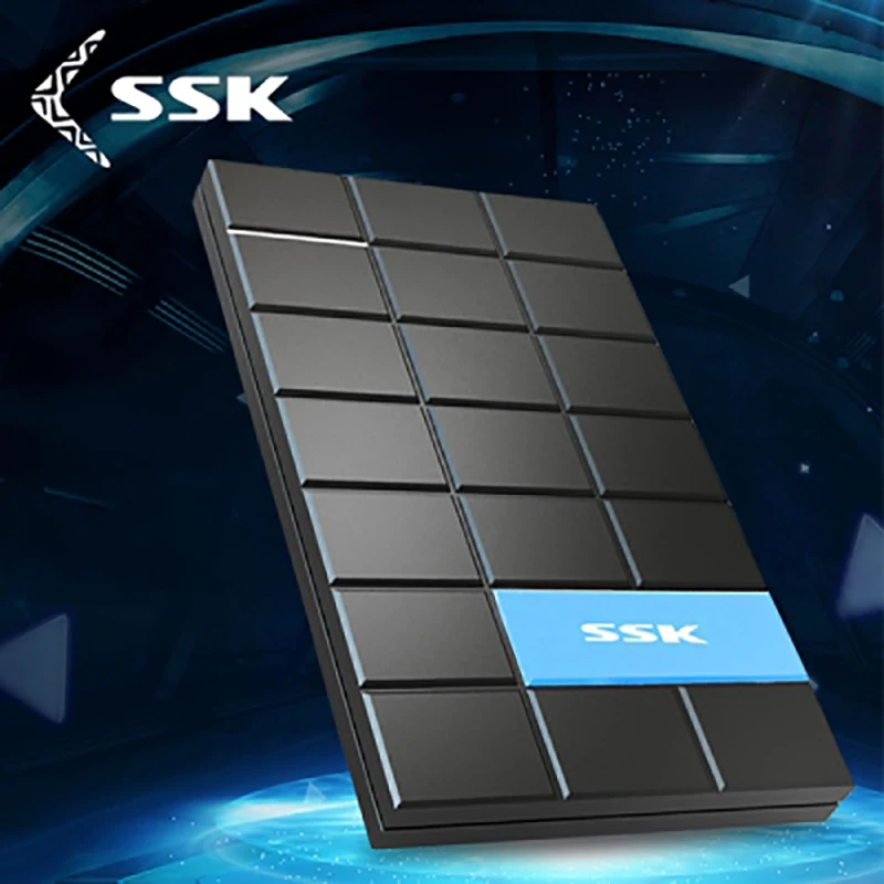 Новый SSK SHE080 Безвинтовой 2 5 дюймовый SATA внешний жесткий диск корпус адаптер чехол