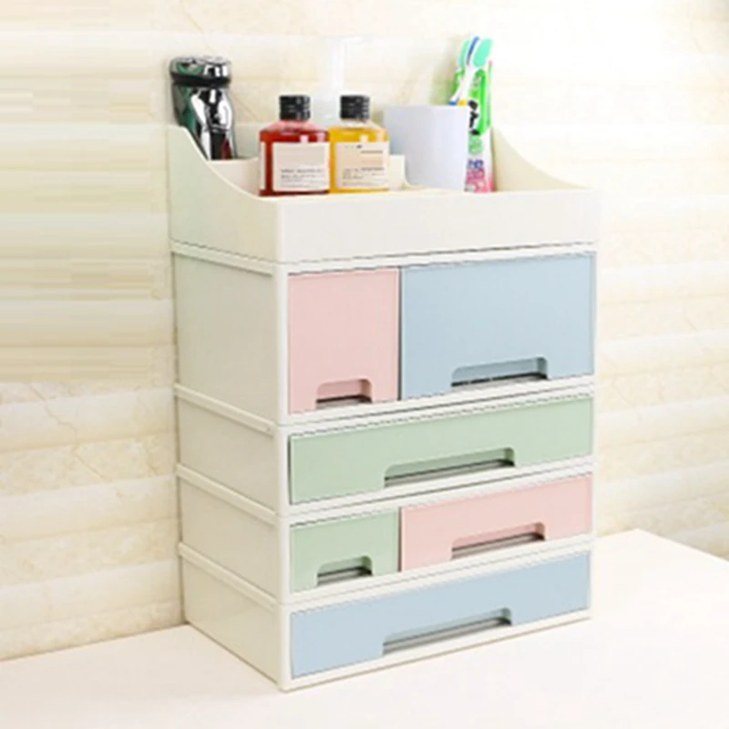 

Drawer Compartment Storage Box Desktop Jewelry Organizer Boxes Acrylic Plastic Cosmetics Storage Box Kitchen Seasoning Organizer