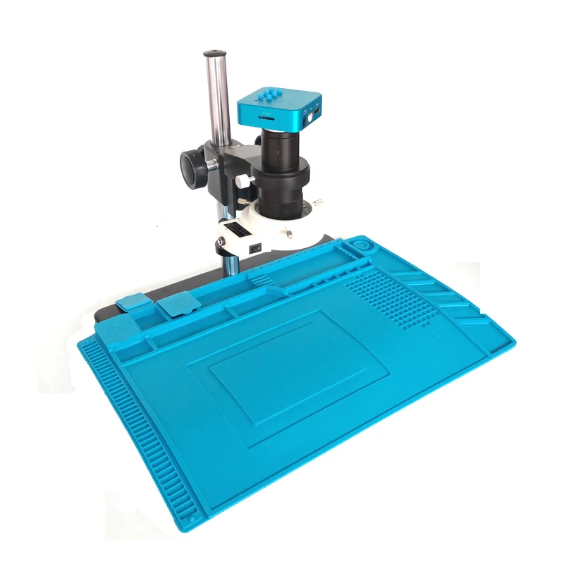 

Soldering mat microscope table stand 20MP 1080P 60FPS HDMI USB 120X 300X 180X Lens Industrial Digital Microscope Video Camera