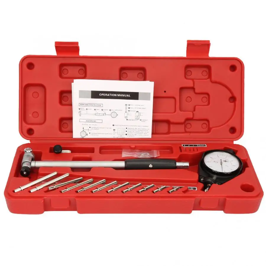 

Internal Micrometer Digital Dial Indicator High Accuracy Internal Diameter Scale Gauge Dial Indicator Measuring Tool 50-100 Mm