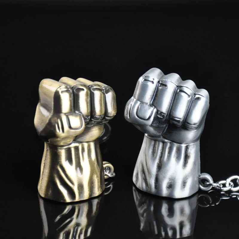 

2017 The Avengers Keychain Superhero Hulk Fist Alloy Key Chain Metal Pendant Cars Key Rings Gifts Keychains Jewelry For Men