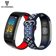 VESTMADRA Q6 Смарт-фитнес браслет IP67 Водонепроницаемый смарт-браслет монитор сердечного ритма фитнес-трекер для IOS Android телефон