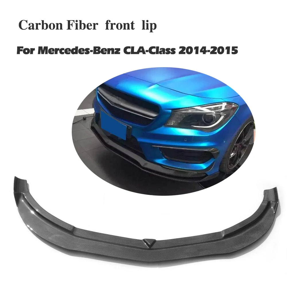 Углеродного волокна задний бампер, устанавливаемое на вентиляционное отверстие в салоне автомобиля литья отделка дефлектор делителя для Benz cla Class C117 CLA250 CLA260 CLA45 4 предмета в комплекте