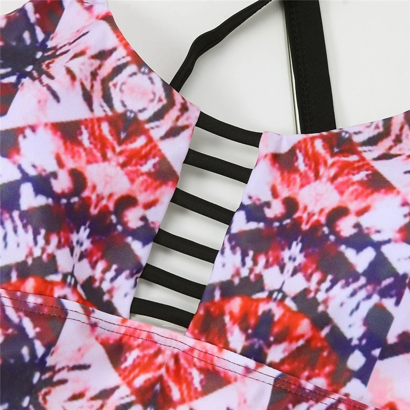 2019 Pregnant Maternity Tankini Women Print Strappy Tie-dye Swimsuit Bikinis Halter Pregnant Women's Swimsuit Two-Piece C9% (21)