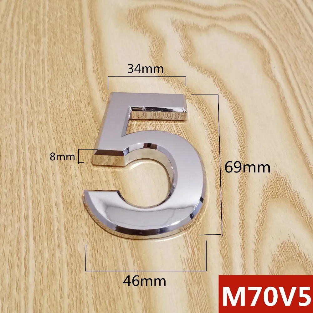 M70V亮银70mm塑料门牌=选项5