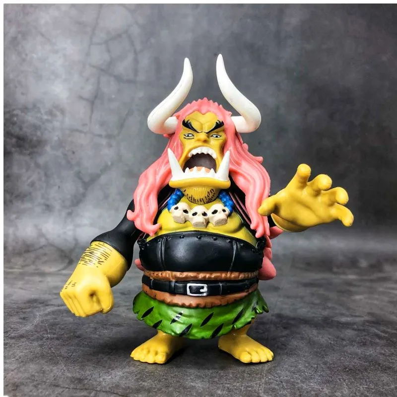 

5"Hot sale Anime One Piece Q version Second generation green Oz Titan clan PVC 13cm Action Figure Collectible Model Toy DZ281