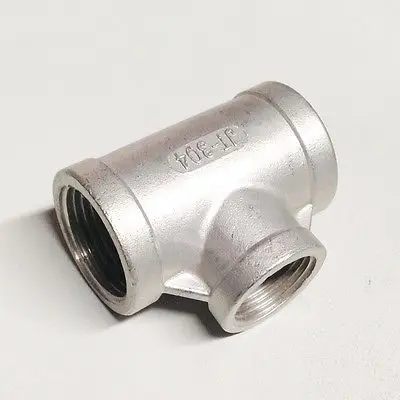 1 1/4 &quotBSP до 1/2&quot BSP Женская резьба 304 Нержавеющая тройник 3 ходовой соединитель