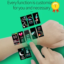 Мужской и женский водонепроницаемый монитор сердечного ритма красивый Relogio смарт-браслет Смарт-часы фитнес-браслет с полноцветным пользовательским интерфейсом