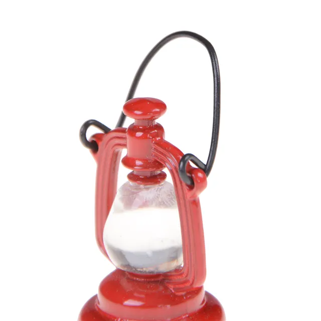 23mm*43mm 1 Pcs 1:6 Scale Retro Oil Lamp Dollhouse Miniature Toy Doll Food Kitchen Living Room Accessories 1PCS 6