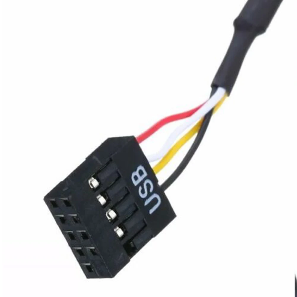 

9Pin Accessories Multiplier Splitter 1 To 2 Connector Port Part Gadget Motherboard USB Desktop Easy Use Adapter Extension Cable