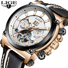 LIGE 2019 Men Business Leather Automatic Mechanical Watch Men Military Waterproof Clock Male Sport Mechanical Clock Reloj Hombre LIGE 2019 Men Business Leather Automatic Mechanical Watch Men Military Waterproof Clock Male Sport Mechanical Clock Reloj Hombre
