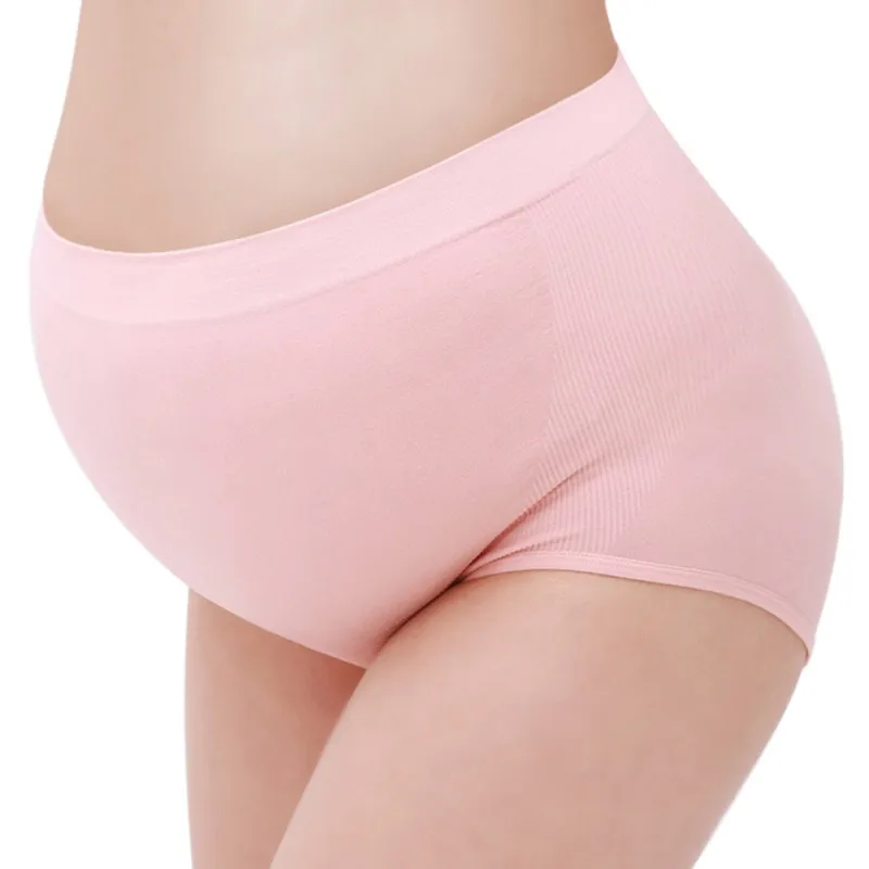 Cotton Maternity Underwear Panties High Waist Seamless Lifting Belly