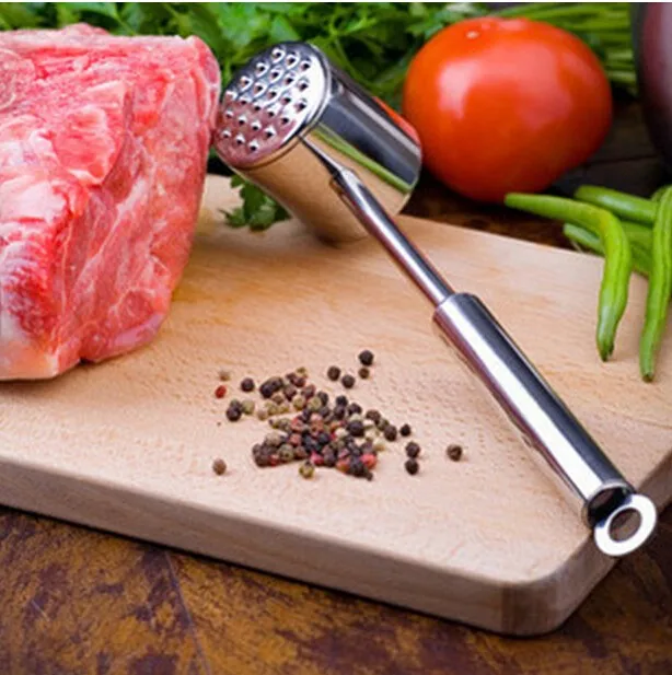 Нержавеющая сталь свободные мясные молоточек для мяса tenderizers pouners кухонные принадлежности Инструменты