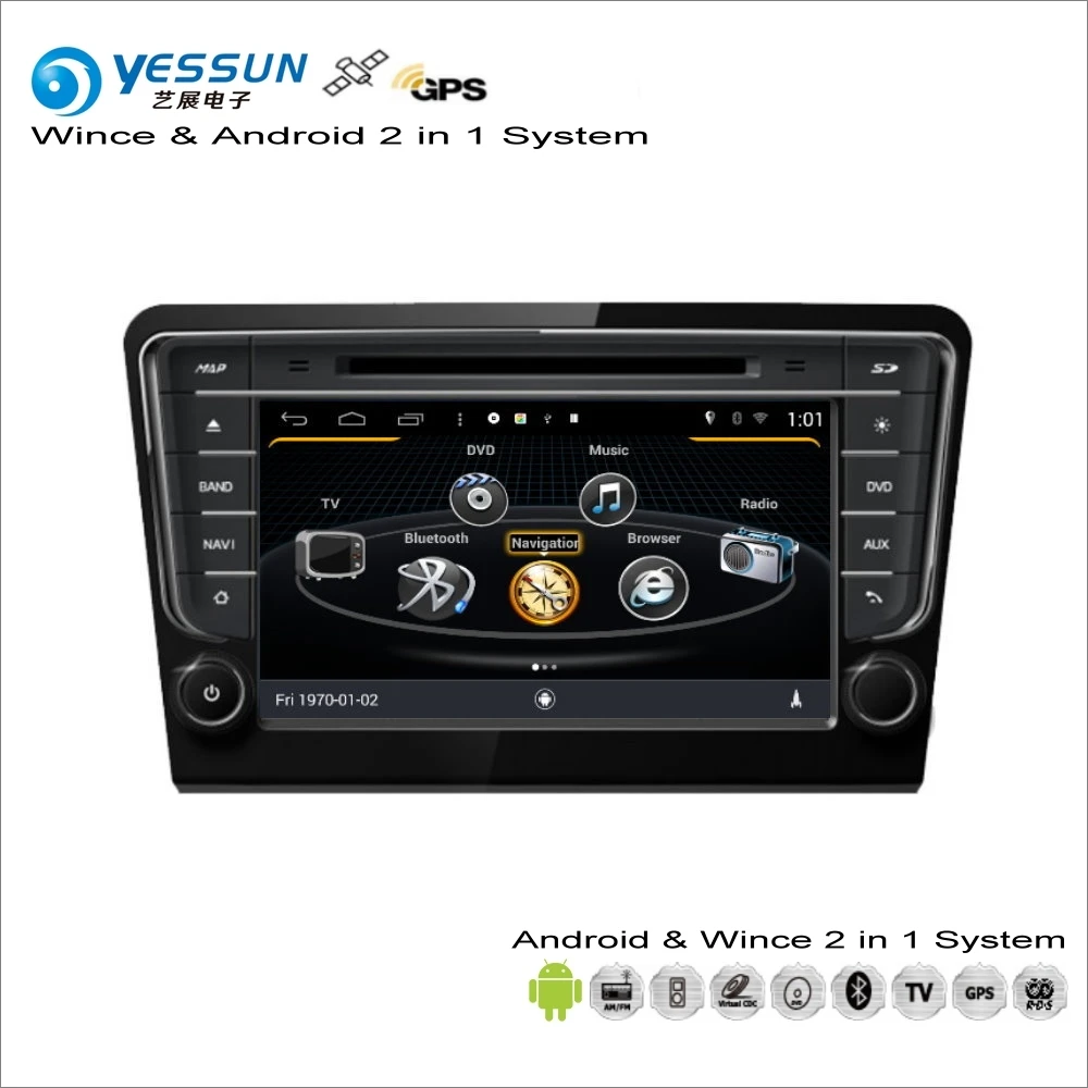 YESSUN для VW Bora для Skoda Rapid для Seat Toledo MK4-Автомобильный Android радио CD dvd-плеер gps Navi Навигация Аудио Видео Стерео