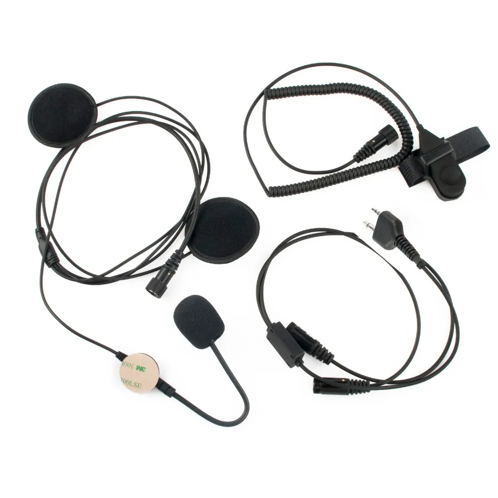 Motorcycle Helmet Headset Microphone for Midland for LXT210 G225  GXT500 Walkie Talkie with Finger PTT (1)