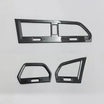 

Car Cover Trim Up Air condition switch Outlet Vent Parking Warn hazard 3pcs For Volkswagen Tiguan L TiguanL MK2 2017 2018 2019