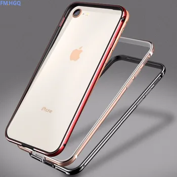

For iPhone 8 Case Aluminum TPU Silicone Hybrid Shockproof Bumper Case for iPhone 7 Plus 8 8Plus 7Plus Metal Frame Bumper