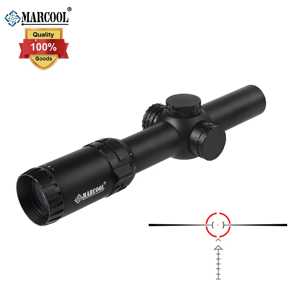 MARCOOL ED 1-8x24 IR Тактический осветительный прицел для снайпера охотничья оптика Коллиматорный прицел для стрельбы