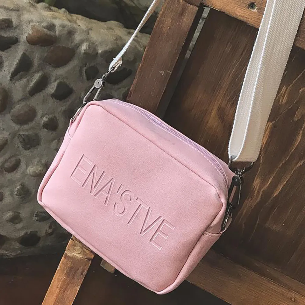 

HTNBO Women PU Leather Messenger Bags Retro Mini Ladies Shoulder Bags Portable Solid Small Crossbody Bags Casual Bolsos 2019 #F