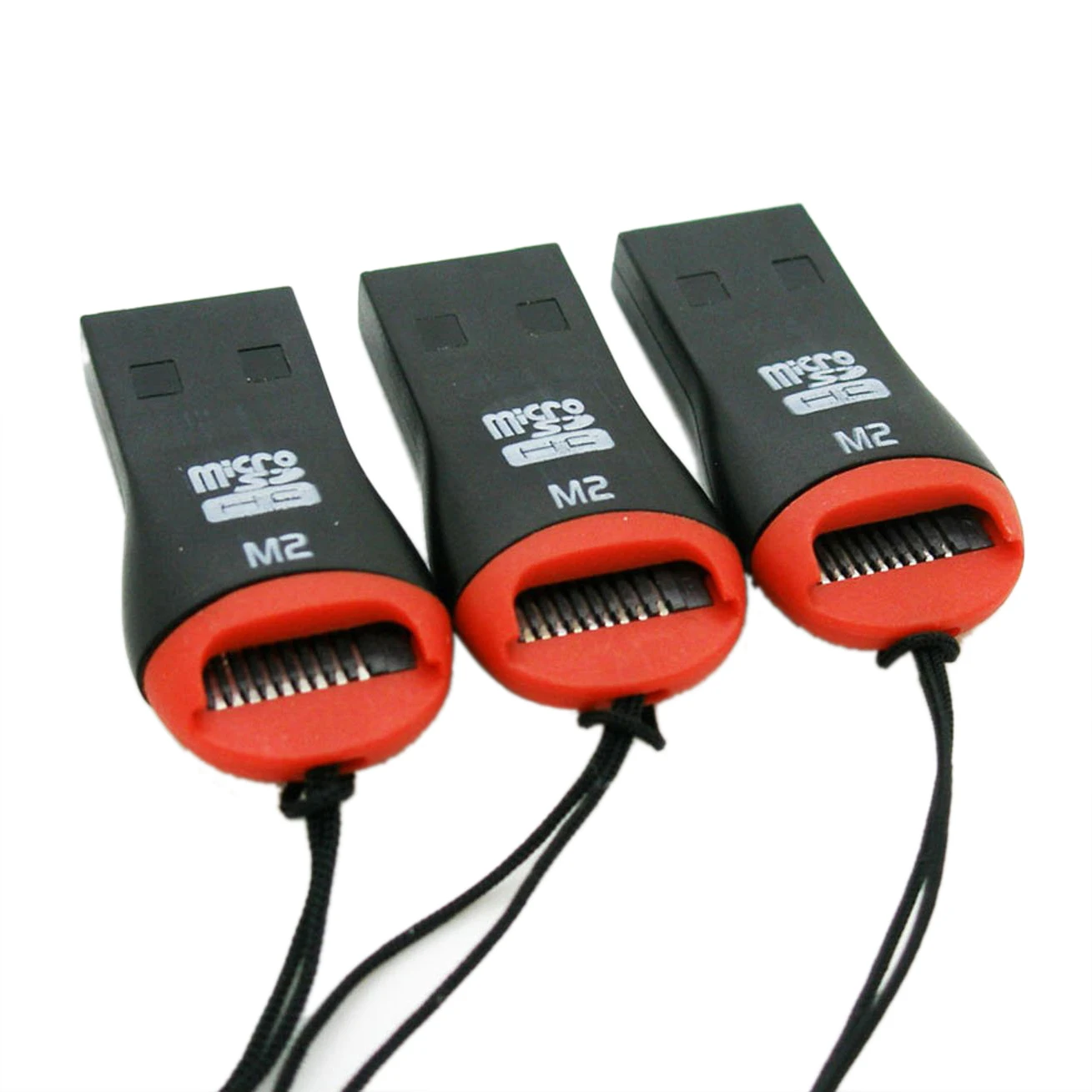 3 x USB 2.0 Mikro SD Kart Adaptörü Okuyucu Yazar SDHC MMC Mikro Sd