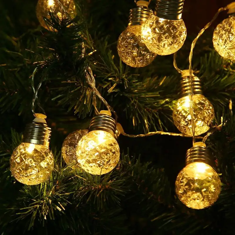 

20 LED String Lights Garland Fairy Pineapple Balls Indoor Holiday Party Decoration Home Outdoors Garden Decorative Light String