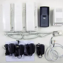 Новое поступление 2,4 ГГц беспроводной цифровой домофон 3 ручки, система Интерком охранника аудио дверной телефон w/t разблокировка functio