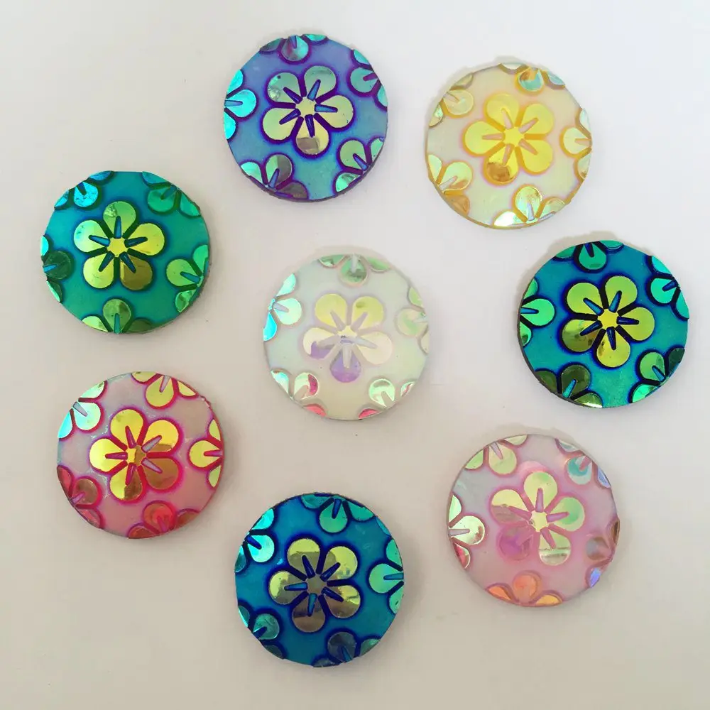 10pcs Merry Christmas Resin Flatback Buttons DIY Scrapbooking Appliques