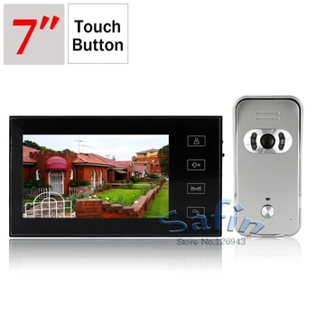 

HD video door phone Silver camera 7inch Video intercom system 700tvl video door phone two way talk door bell