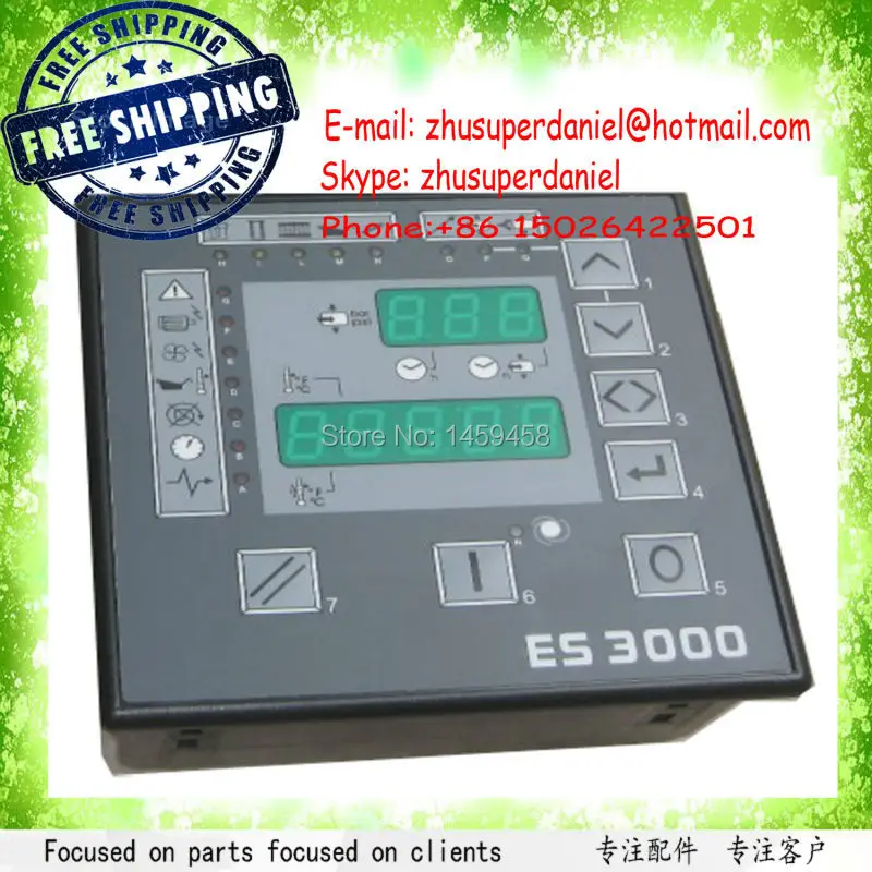 Free shipping brand new Original Microcontroller Panel main board 2202560023=ES3000 for Liutech Air Compressor Parts free shipping 5pcs at89c2051 24pu at89c2051 dip20 atmel microcontroller