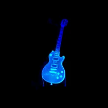 NEW Music style font b Guitar b font font b Bass b font 3D Lamp Night