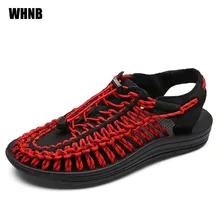 Новинка; мужская пляжная обувь для влюбленных; модные повседневные сандалии Баотоу; дышащие Нескользящие мужские сандалии ручной работы; XL 35-50