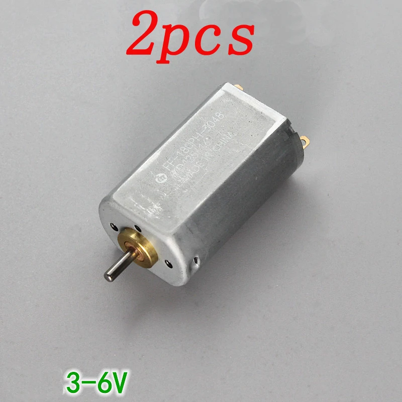 

2pcs FF-180PH Mini Motor Brushed 3V-6V DC Micro Motors 19600RPM High-speed Strong Magnetic Engine Motor for RC Model DIY Parts