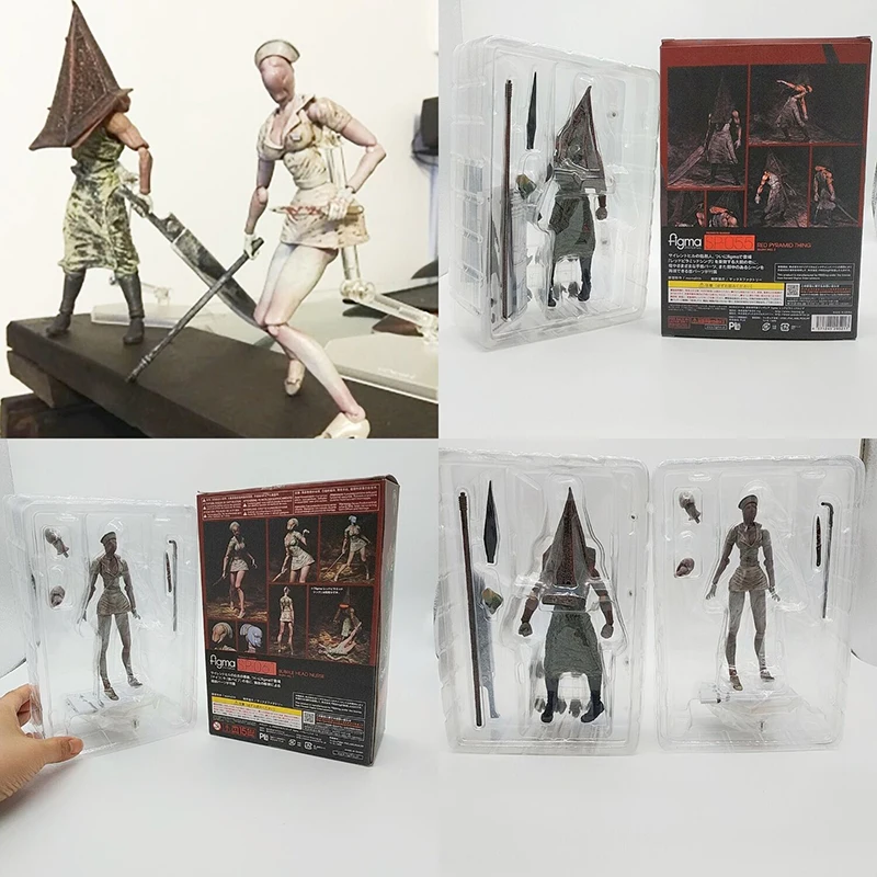 

Figma SP055 Silent Hill 2 Red Pyramd Thing Figure Bubble Head Nurse Sp-061 Action Figure Toy Halloween Gift