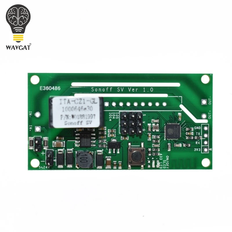 

Sonoff SV ITEAD Safe Voltage DC 5-24V WiFi Wireless Switch Module Support Secondary Development Timing IOS/Android APP Control