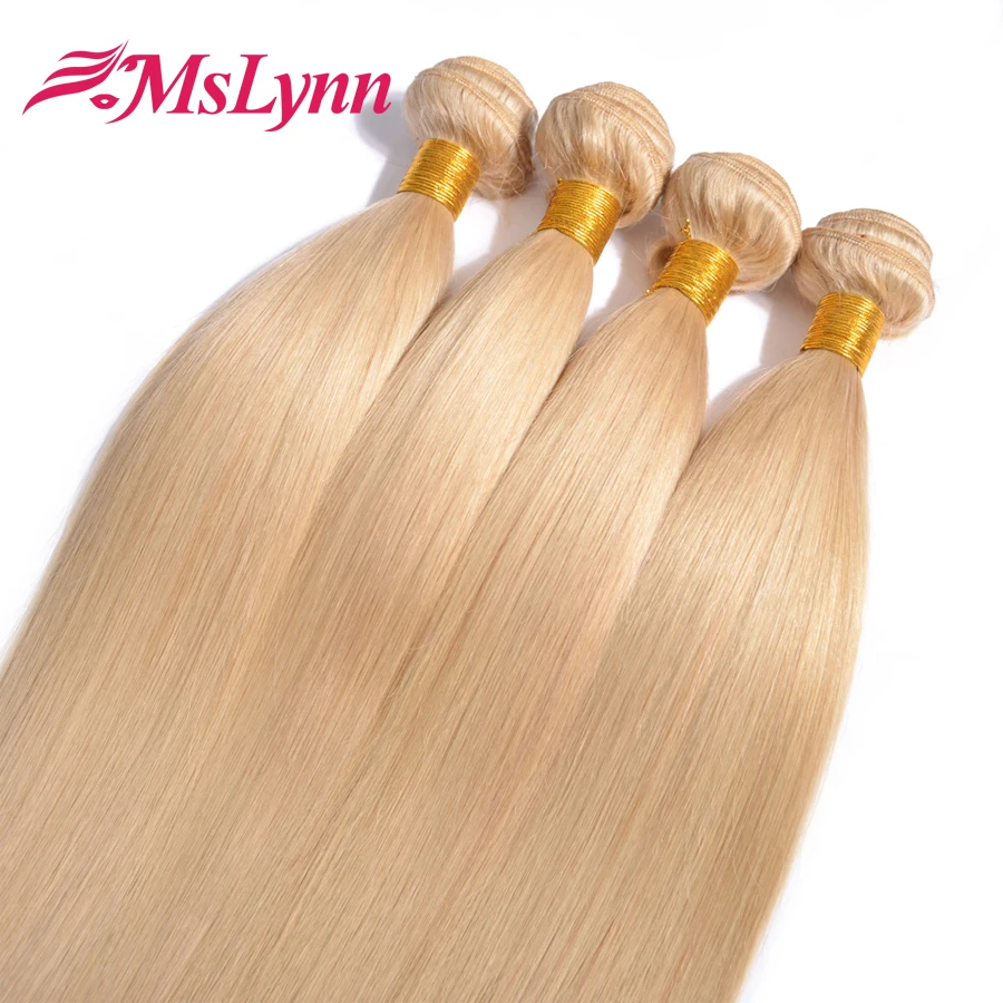 

613 Blonde Virgin Hair Top 613 Blonde Virgin Hair Straight 4 Bundles Honey Blonde Brazilian Hair Brazilian Virgin Hair Straight