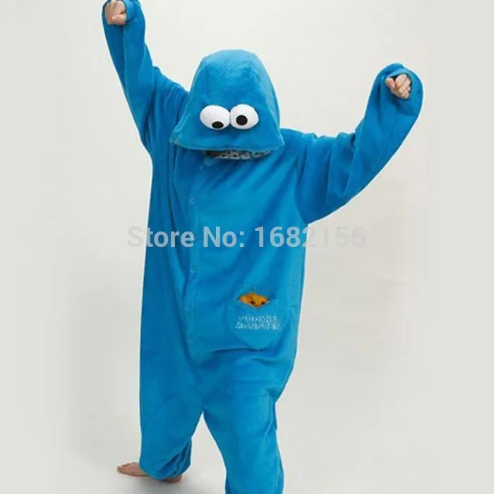 Kigurumi взрослый Животное Onesie Косплей печенье монстр пижамы костюм для сна унисекс пижамы Хэллоуин Рождественский костюм для вечеринки