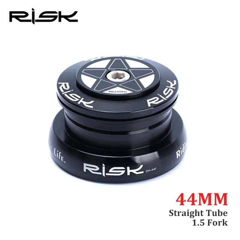 Billig RISIKO Fahrrad Externe Lager Headset Bike Headset Für 1,5 Kegel Rohr Gabel 44mm Gerade Rohr Rahmen