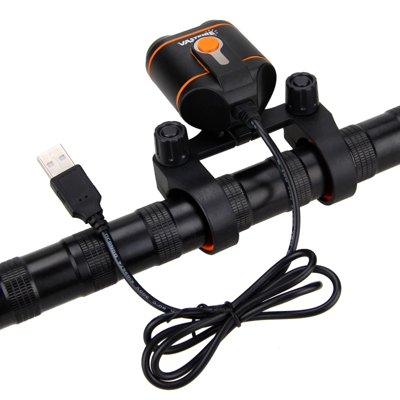 Discount USB Bike Light 10000LM 2X XM-L2 LED Bicycle Lamp 4 Modes Bicycle Handlebar Lamp +6400 mAh Battery Pack +Charger 6