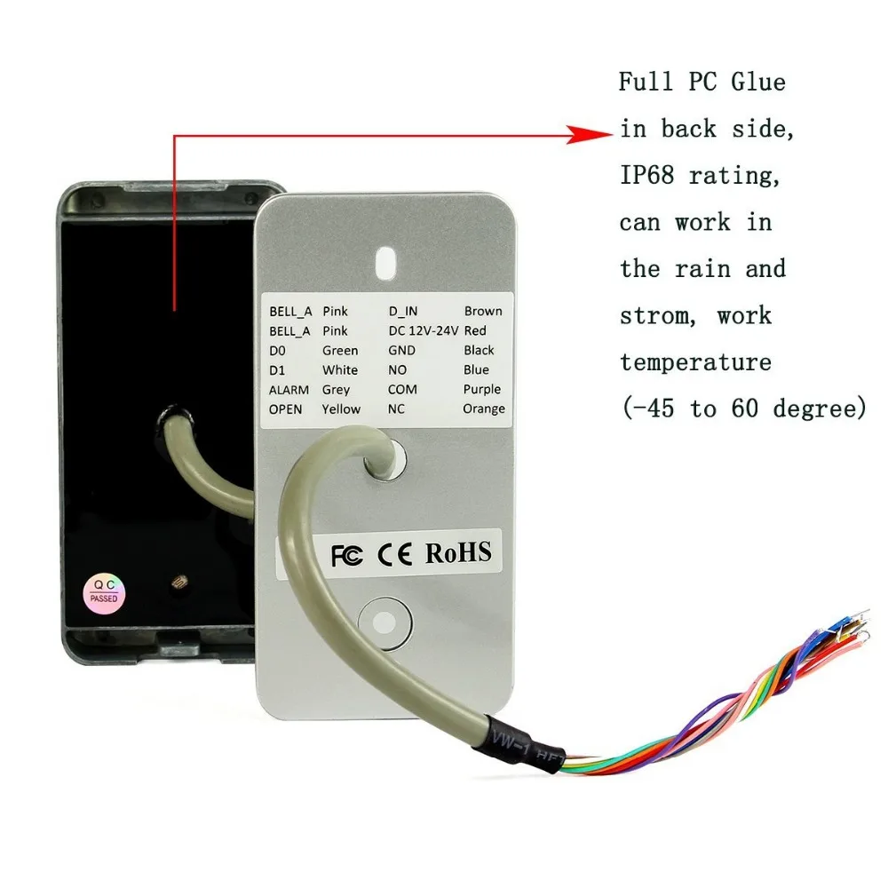 Metal Waterproof access control keypad  (3)