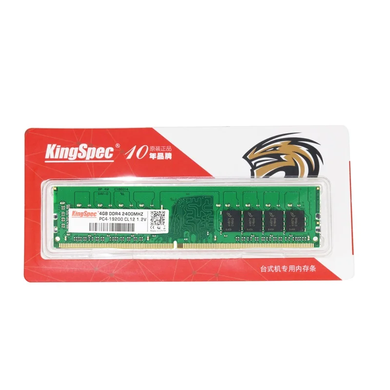 

KingSpec DDR4 4GB RAMs Memory 2400MHz 288pin 1.2V For Desktop Free Shipping 3 Years Warranty