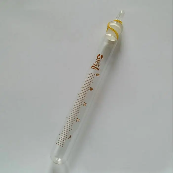 Graduated glass test tube with stopper-25ml