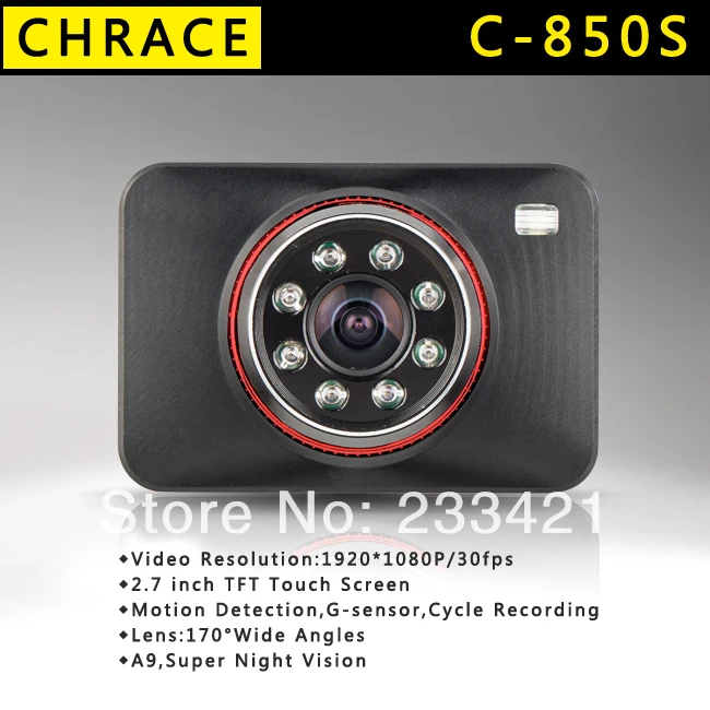 New 2014 Car DVRS 2.7&quot touch screen 170 degree wide angle 1080p Full HD Camera Novatek 96650 Detector cigarette lighter Recorder |