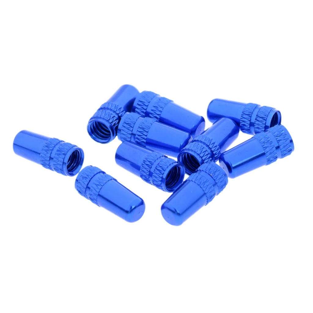10Pcs Bike Bicycle Fixie MTB Presta Wheel Rim Tyre Stem Air Valve Cap Aluminium Alloy Protector Dust Cover
