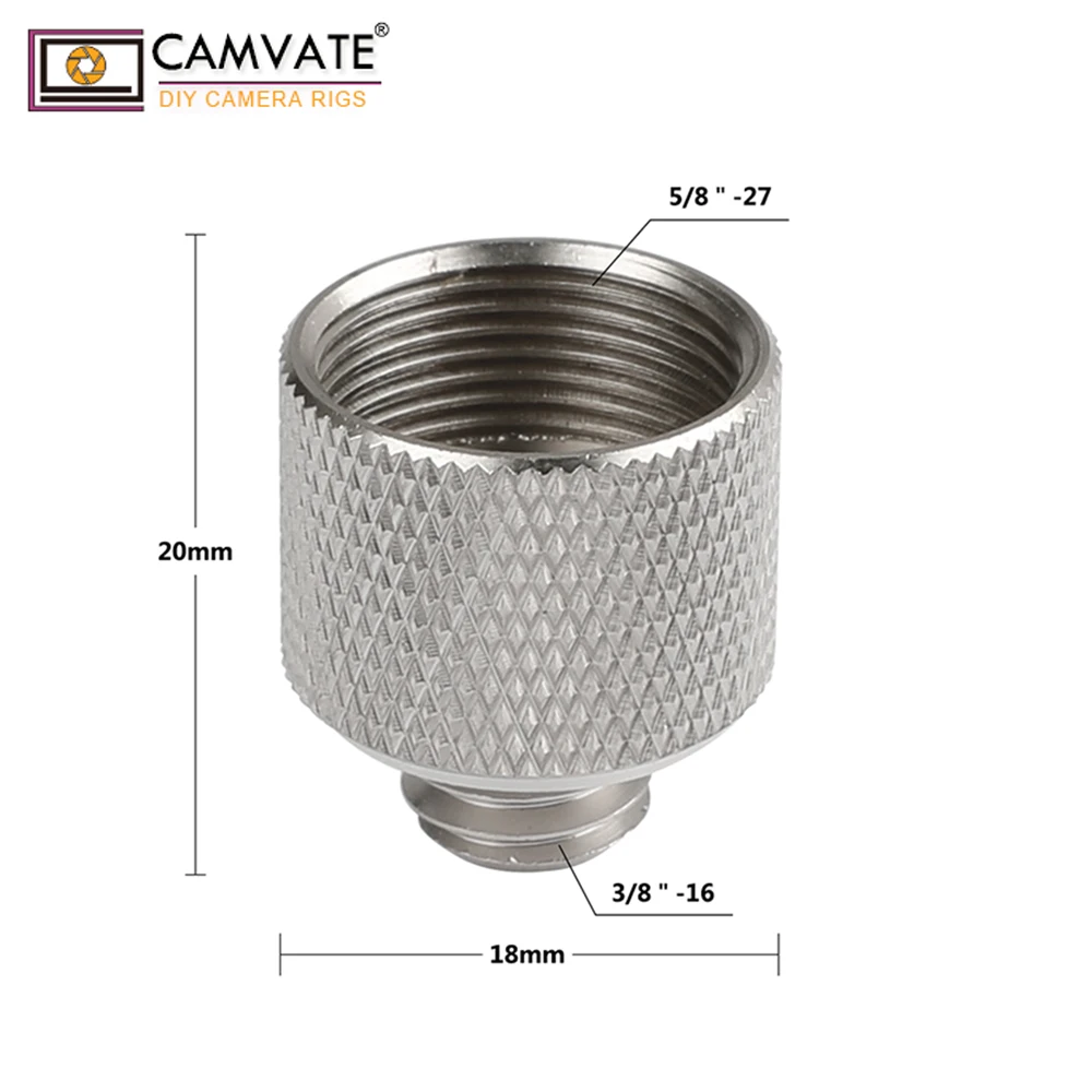 CAMVATE микрофон Стенд крепление 5/"-27 Женский до 3/8"-16 Мужской Для 3/"-16 камера Студия